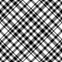 Sleek black and white plaid pattern. Perfect for textile designs, website backgrounds, or stylish print projects. vector