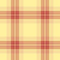 Elegant pastel yellow and red plaid pattern. Perfect for textile design, website backgrounds, or crafting projects. vector