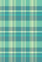 Seamless pastel teal and cream plaid pattern. Perfect for textile design, website backgrounds, or crafting projects. vector