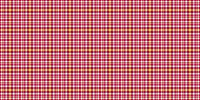 Vibrant red and gold plaid pattern. Perfect for textile design, website backgrounds, or wrapping paper. This seamless texture evokes feelings of warmth and tradition. Ideal for autumnal projects. vector