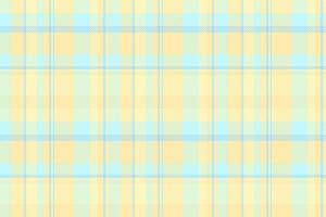 Pastel yellow and light blue plaid pattern. Perfect for backgrounds, textiles, or crafting projects. This soft, calming design evokes feelings of serenity and gentleness. vector