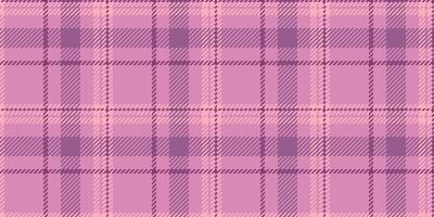 Elegant pastel pink and mauve plaid pattern. Seamless texture ideal for fashion, textile, web design, and stationery. vector