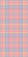 Pastel pink and blue plaid pattern. Subtle texture evokes warmth and serenity. Ideal for textiles, fashion, branding, and website backgrounds. vector