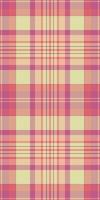 Subtle pastel plaid pattern in peach, pink, and cream. Perfect for textile design, fashion, websites, or packaging. This soft, versatile texture evokes warmth and tranquility. vector