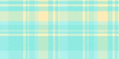 Soft pastel plaid pattern in aqua and pale yellow. Perfect for backgrounds, textiles, or packaging design. Evokes feelings of calmness and serenity. Ideal for spring or summer projects. vector