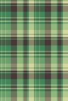 Tribal pattern background textile, fold plaid tartan. Majestic fabric check texture seamless in green and dark colors. vector