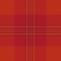 Vibrant red and maroon plaid pattern. A seamless texture ideal for textile design, website backgrounds, or festive projects. The intricate woven effect creates a sophisticated and warm aesthetic. vector