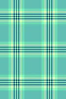 Irish textile background seamless, editable pattern fabric tartan. Good plaid texture check in teal and mint colors. vector