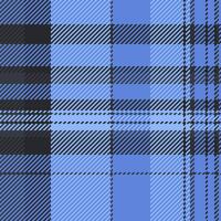 Cool blue and black plaid pattern. Perfect for textile design, apparel, website backgrounds, or scrapbooking projects. This classic textured design evokes a sense of warmth and sophistication. vector