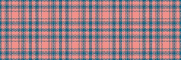 Seamless coral and teal plaid pattern. Perfect for textile design, website backgrounds, or crafting projects. The soft color palette evokes a sense of calm and understated elegance. vector