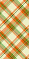 Spring check texture seamless, list fabric background textile. Checking tartan pattern plaid in light and bright colors. vector
