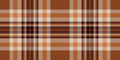 Warm autumnal plaid pattern in earthy tones. Perfect for textile design, fallthemed projects, or adding a rustic touch to your work. This seamless texture evokes feelings of comfort and nostalgia. vector