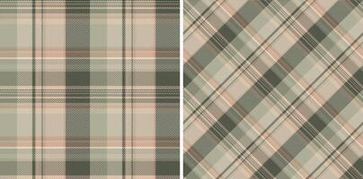 Elegant, vintageinspired tartan patterns in muted earth tones. Versatile backgrounds for fabric, design, or paper goods. Classic textile texture. vector