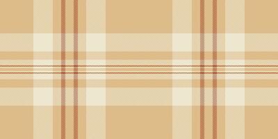 Subtle beige and terracotta plaid pattern. Perfect for autumnal designs, textile projects, or as a calming background. vector