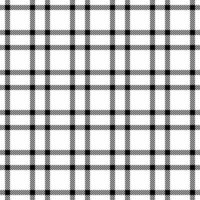 Classic black and white plaid pattern. Perfect for textile design, website backgrounds, or stylish print projects. vector