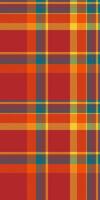 Vibrant autumnal plaid pattern in warm reds, oranges, and yellows. Perfect for textile design, fashion, websites, or fallthemed projects. vector
