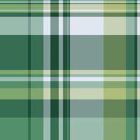 Elegant green and white plaid pattern. Perfect for textile design, fashion, wallpaper, or website backgrounds. Subtle texture evokes a sense of calm and sophistication. vector