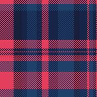 Vibrant pink and navy plaid pattern. Perfect for textile design, fashion, or website backgrounds. This seamless texture offers a bold, stylish aesthetic with a touch of rustic charm. vector