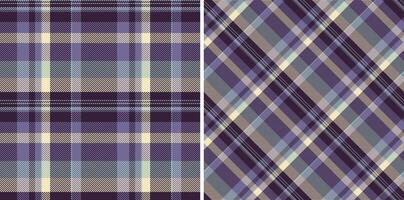 Classic plaid patterns in rich blues purples, evoking warmth and tradition. Ideal for textiles, backgrounds, or design projects needing a cozy touch. vector