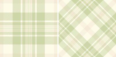 Subtle, elegant pastel green plaid patterns. Ideal for backgrounds, textiles, or design elements. Soft color palette conveys warmth and sophistication. vector