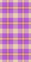 Genuine tartan background plaid, pretty check texture . Finish pattern seamless fabric textile in purple and light colors. vector