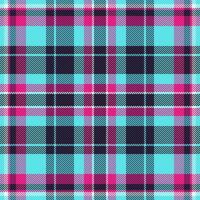 Vibrant teal, pink, and purple plaid pattern. Perfect for textile design, fashion, web backgrounds, or any project needing a bold, stylish texture. vector