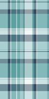 Serene teal and white plaid pattern. Perfect for textile design, website backgrounds, or apparel. Subtle texture evokes feelings of calm and sophistication. vector