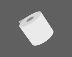 A minimalist illustration of a roll of paper against a dark gray background. Perfect for concepts of simplicity, cleanliness, new beginnings, or even resource management. vector