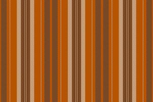 Dug lines fabric seamless, layer background textile pattern. Textile texture stripe vertical in orange and dark colors. vector