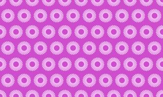 Vibrant pink geometric pattern featuring repeating circular designs. Perfect for backgrounds, textiles, website design, or any project needing a modern, playful aesthetic. vector