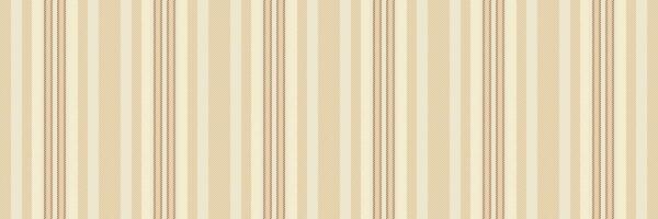 Folded stripe fabric, serene lines texture background. Tone pattern seamless textile vertical in light and burly wood colors. vector