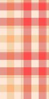 Stroke fabric texture check, kilt pattern plaid. Expressive textile tartan seamless background in antique white and red colors. vector