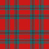 Vibrant red and teal plaid pattern. Perfect for textile design, holiday projects, or adding a touch of festive style to your projects. vector
