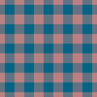 Classic teal and dusty rose buffalo plaid pattern. Perfect for autumnal designs, rustic backgrounds, or textile projects. vector