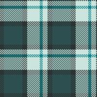 Elegant teal and gray plaid pattern. Perfect for textile design, fashion, home decor, or website backgrounds. This seamless texture evokes a sense of sophistication and timeless style. vector