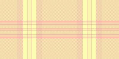 Pastel pink and yellow plaid pattern. Subtle texture creates a soft, elegant design ideal for backgrounds, textiles, or website designs. Evokes feelings of warmth and serenity. vector
