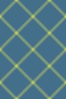 Merry fabric plaid background, paint seamless check texture. Cloth textile pattern tartan in cyan and lime colors. vector