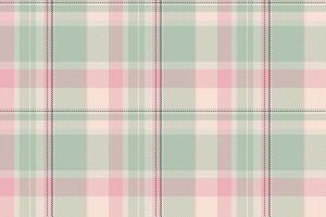 Skill tartan pattern fabric, weave textile seamless plaid. Kid texture check background in light and pastel colors. vector