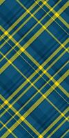 Abstract diagonal plaid pattern in teal and gold. Perfect for textile design, website backgrounds, or modern branding. A vibrant, energetic image representing sophistication and style. vector