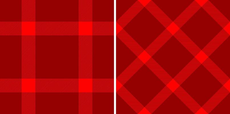 Two vibrant red plaid patterns, one classic and one diagonal, offer versatile design options. Perfect for backgrounds, textiles, or website elements.