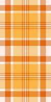 Chic pattern texture tartan, packing textile fabric. Tailor check background plaid seamless in amber and linen colors. vector