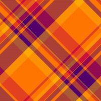 Vibrant abstract plaid pattern in fiery orange, deep purple, and red hues. A dynamic design perfect for textiles, web backgrounds, or modern branding. vector
