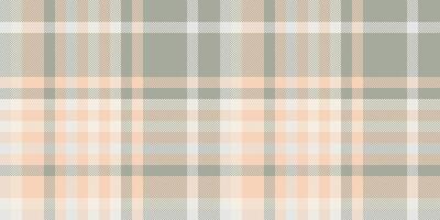 Subtle peach and grey plaid pattern. Perfect for textile designs, apparel, home decor, or website backgrounds. This soft, calming texture evokes feelings of warmth and comfort. vector