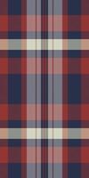 Vibrant red, navy, and cream plaid pattern. Perfect for textile design, apparel, website backgrounds, or autumnal themed projects. vector