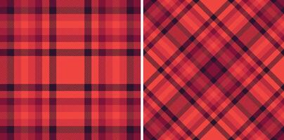 Warm plaid patterns create a cozy and versatile backdrop. Perfect for holiday designs, textiles, or rusticthemed projects, evoking comfort and style. vector