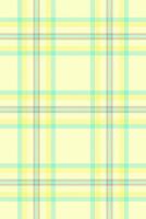 Handkerchief texture textile seamless, periodic pattern tartan background. Frame plaid check fabric in lemon chiffon and mint colors. vector