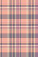 Elegant pastel plaid pattern in peach, mauve, and gray. Perfect for fashion, textile, and design projects. Subtle texture and soft color palette evoke feelings of warmth and comfort. vector
