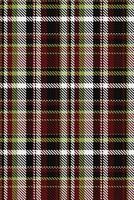 Drawing pattern fabric background, proud plaid texture textile. Couch tartan seamless check in black and red colors. vector