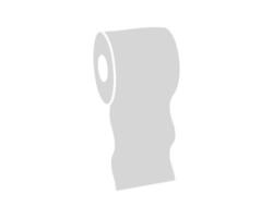Simple, minimalist graphic of a toilet paper roll. Perfect for websites, apps, or presentations needing a clean, modern aesthetic. Represents hygiene, cleanliness, or even the concept of depletion. vector