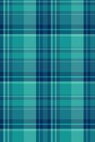 Serene teal and navy plaid pattern. Perfect for textile design, website backgrounds, or fashion projects. This repeating texture offers a calming visual rhythm and sophisticated style. vector